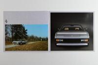 FERRARI: 1984 MONDIAL cabriolet sales brochure - 2