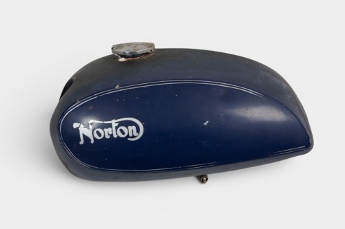 NORTON: A Norton Commando Interstate steel fuel tank, with cap & tap