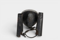 NORTON: A c1968 Norton Atlas headlight (Lucas 700 lens) with mounts and ammeter gauge [Location: Melbourne] - 2