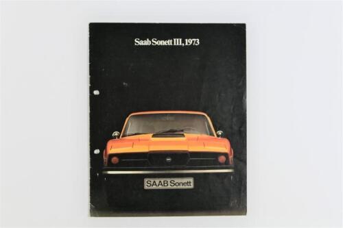 SAAB: A 1973 Saab Sonett III sales brochure