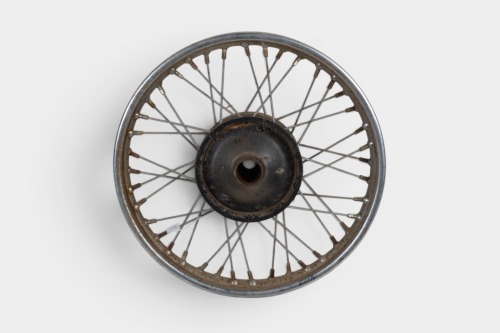 TRIUMPH: A Triumph 19 inch front wheel
