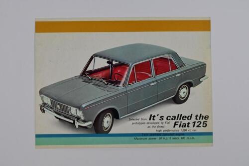 FIAT: An original Fiat 125 sales brochure