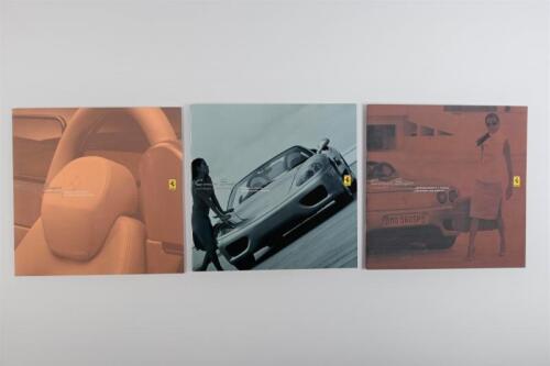 CARROZZERIA SCAGLIETTI (FERRARI): Three sales brochures from Carrozzeria Scaglietti for Exterior, Interior and Equipment options. 360 & 575M models