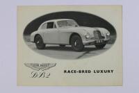 ASTON MARTIN: An original 1952 Aston Martin DB2 sales brochure