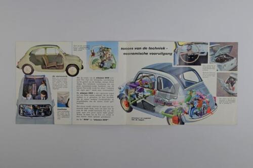 FIAT 500: A Fiat 500 sales brochure. Dutch text