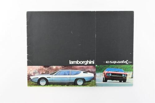 LAMBORGHINI: A 1973 Lamborghini Espada fold-out colour sales brochure