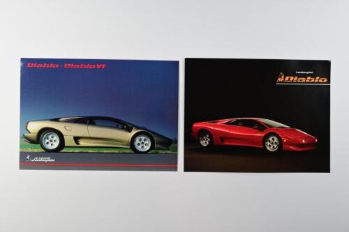 LAMBORGHINI: Two quality Lamborghini Diablo/Diablo VT sales brochures