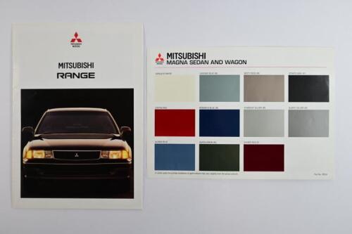 MITSUBISHI: Two Mitsubishi items. Mitsubishi Magna Sedan and Wagon colour chart