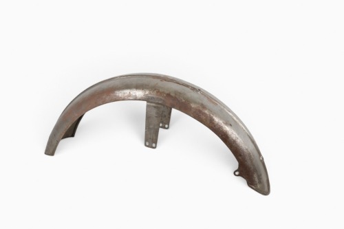 NORTON: A NOS reproduction Norton 1950s front mudguard, unpainted [Location: Melbourne]