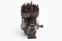 BSA: A BSA M20 500cc engine, marked 'ZM20984', turns, with magneto [Location: Melbourne]