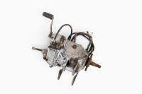 BSA: A BSA B series gearbox, with kick start & lever, mounting plates, clutch cable & speedo cable [Location: Melbourne]