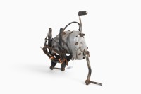 BSA: A BSA B series gearbox, with kick start & lever, mounting plates, clutch cable & speedo cable [Location: Melbourne] - 2