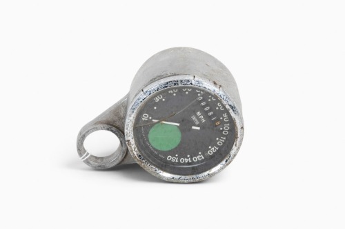 NORTON: A Smiths 150 MPH 'green dot' speedometer thought to suit Norton Commando, with counter & mount [Location: Melbourne]