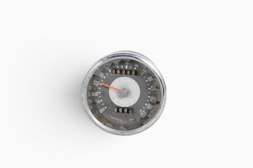 SMITHS: A Smiths 150 MPH speedometer gauge with counters, face marked 'SSM S001/05' [Location: melbourne]