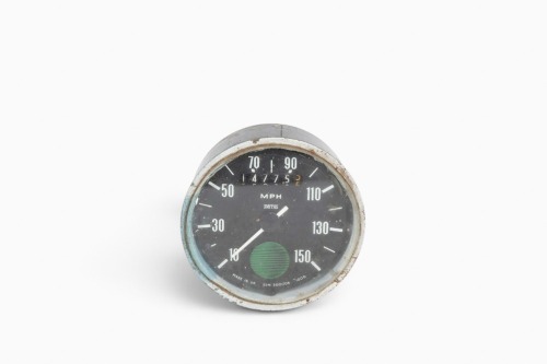 NORTON: A Smiths 150 MPH Norton Commando speedometer gauge with counter [Location: Melbourne}