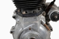 TRIUMPH: A Triumph pre unit Bonneville motor, stamped 'T120 021 586', turns over, with magneto & carbs with velocity stacks [Location: Melbourne] - 5