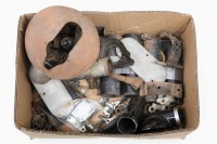 AJS / MATCHLESS: A box of assorted AJS / Matchless assorted parts [Location: Melbourne]