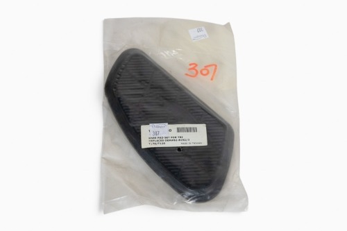 KNEE PADS: A new pair knee pads to suit late 1960s or early 1970s Triumph Tiger 100 & T120 [Location: Melbourne]