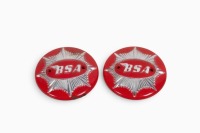 BSA: A pair of new BSA Goldstar tank badges [Location: Melbourne]