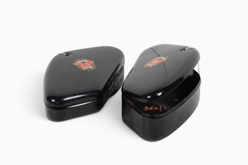 MATCHLESS: A pair of c1949-55 Matchless tool boxes, perfect condition [Location: Melbourne]