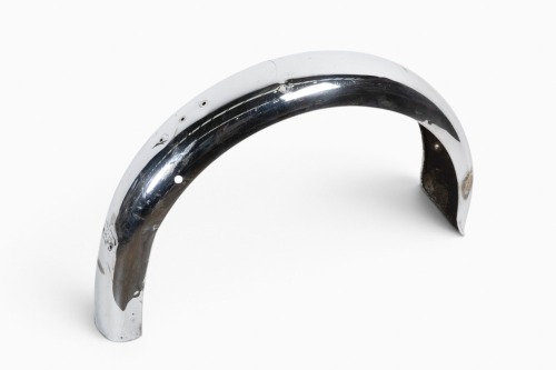 VELOCETTE: A Velocette Venom rear mudguard [Location: Melbourne]