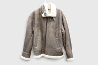 FLYING JACKET: A Wilsons Irwin style flying jacket, sheepskin inner, size large [Location: Melbourne]
