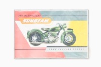 SUBEAM: A poster promotong Sunbeam 'Long Lasting Luxury', 49cm high, 75cm wide, mounted to board [Location: Melbourne]