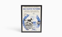 HUME WEIR: A promotional poster for the 26th Harviw Wiltshire Memorial Trophy Meeting 1977 at Hume Weir Circuit, 48cm high, 36cm wide overall [Location: Melbourne]