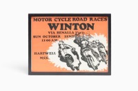 WINTON: Two promotional posters for the Hartwell Motorcycle Club events at Winton, Victoria [Location: Melbourne] - 4