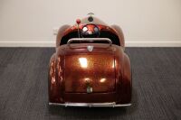 A 1950s steel bodied Austin J40 pedal car in hot rodded livery [Location: Melbourne] - 5
