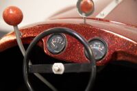 A 1950s steel bodied Austin J40 pedal car in hot rodded livery [Location: Melbourne] - 8