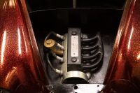 A 1950s steel bodied Austin J40 pedal car in hot rodded livery [Location: Melbourne] - 11