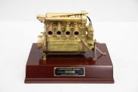 An interesting 1:5th scale brass model of an Offenhauser 255CI engine [Location: Melbourne] - 3
