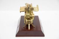 An interesting 1:5th scale brass model of an Offenhauser 255CI engine [Location: Melbourne] - 6