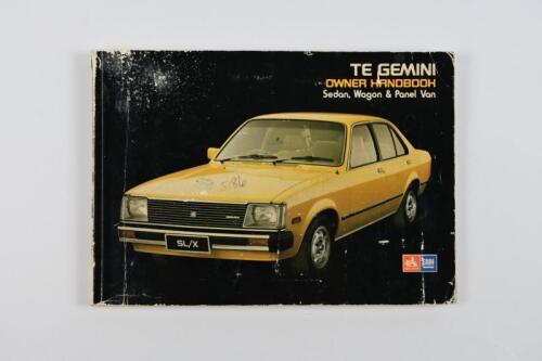 HOLDEN: A Holden 'TE GEMINI OWNER HANDBOOK Sedan, Wagon, & Panel Van'. Circa 1970's/1980's