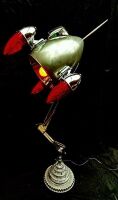 'BLAST OFF #2' A totally unique one-off coffee table/desk lamp by renowned Australian Artist - Terry Lawrie [Location: Melbourne]