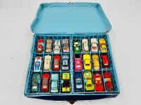 MATCHBOX: A large group of vintage 1:64 scale models, mostly Matchbox with Matchbox case [Location: Sydney] - 2