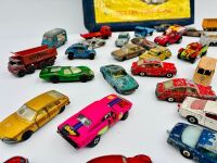 MATCHBOX: A large group of vintage 1:64 scale models, mostly Matchbox with Matchbox case [Location: Sydney] - 5
