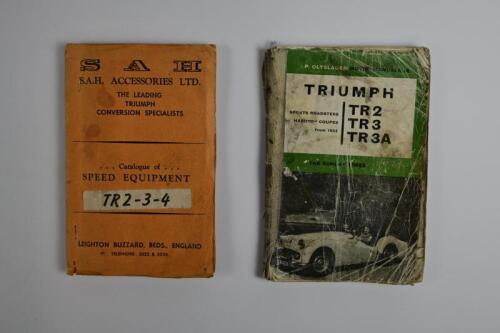 TRIUMPH: Two Triumph items. 1962 Piet Olyslager Motor Manuals 18 for Triumph TR 2 TR 3 TR 3A