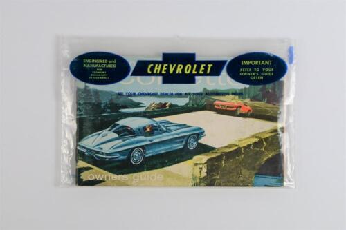 CHEVROLET: An original 1963 corvette owners guide
