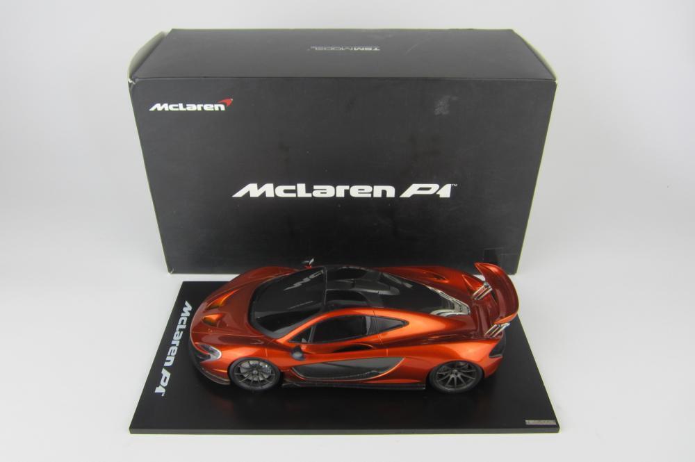 McLAREN: A 1:18 scale McLaren P1 by TSM Model. - Current price: $80