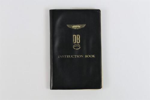 ASTON MARTIN: An original 1967 Aston Martin DB6 Instruction Book