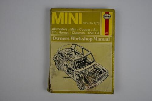 MINI: A Haynes MINI 1959 to 1978 Owners Workshop Manual. For all models including Mini, Cooper, S, Elf, Hornet, Clubman, 1275 GT