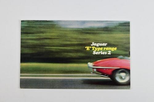 JAGUAR: An original 1968 Jaguar 'E' Type range Series 2 colour fold-out sales brochure. French text