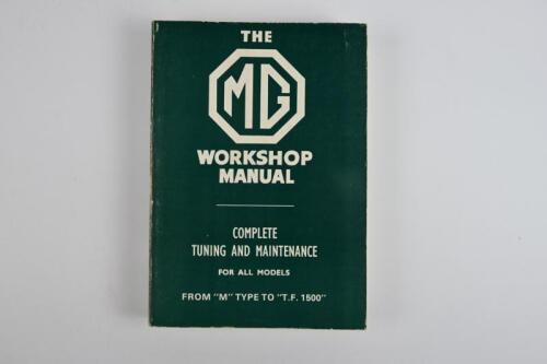 MG: 'The MG Workshop Manual' softcover manual by W.E.Blower