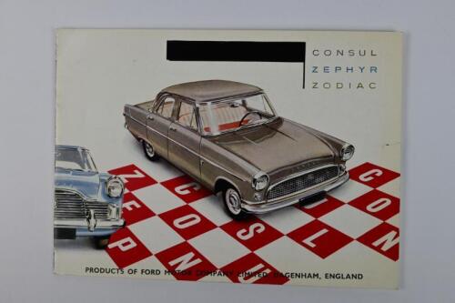 FORD: A 1959 Ford Cosul/Zephyr/Zodiac colour sales brochure