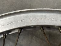 NORTON: A Norton early Commando model rear wheel, Borrani 19 inch rim [Location: Melbourne] - 4