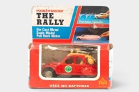 CITROEN: An approximately 1:43 scale Roadmaster pull-back model of a Citroen 2CV Rally Car, within box