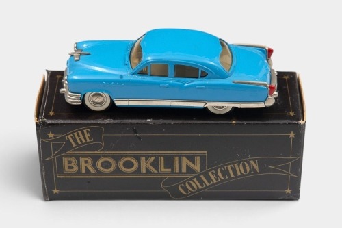 KAISER: A 1:43 scale Brooklin Collection White Metal model of a 1953 Kaiser Manhattan Four Door Sedan