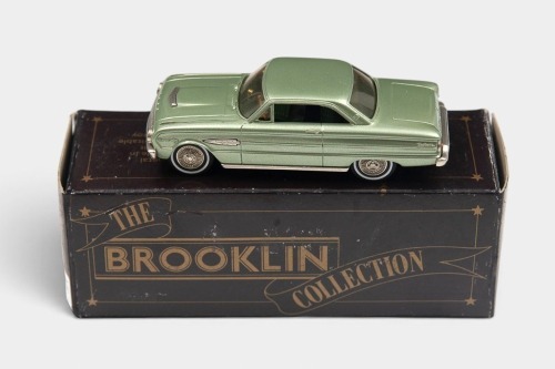 FORD: A 1:43 scale Brooklin Collection White Metal model of a 1963 Ford Falcon Sprint